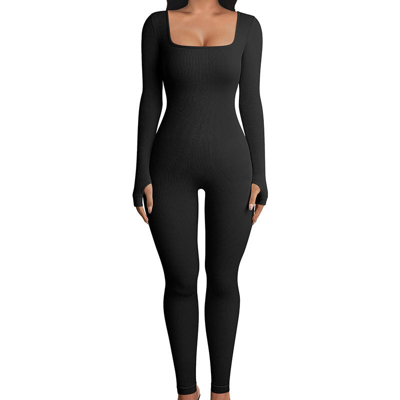 Seamless Long Sleeve Shapewear Jumpsuit