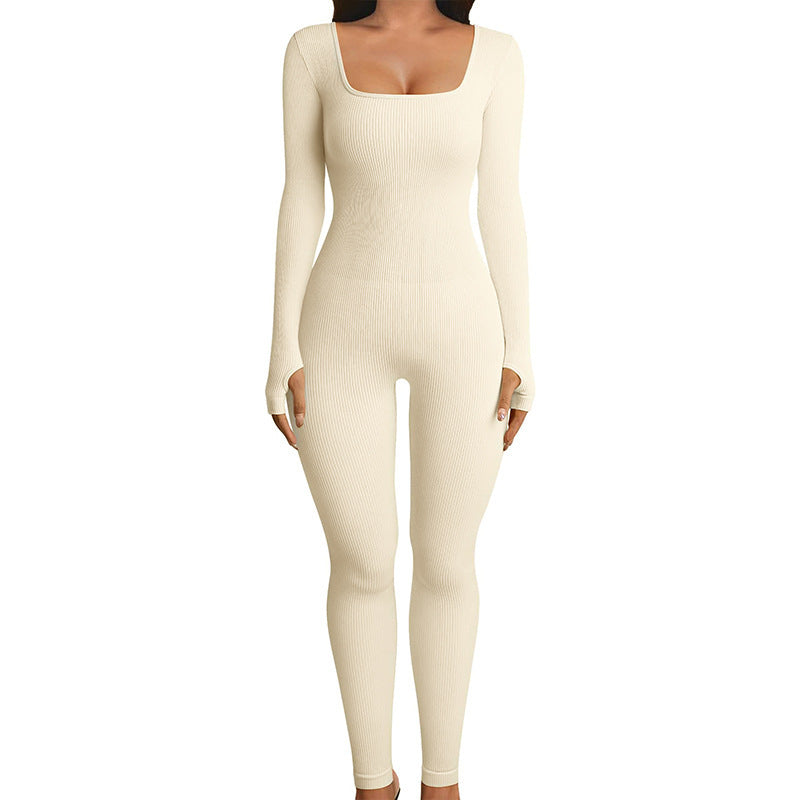 Seamless Long Sleeve Shapewear Jumpsuit