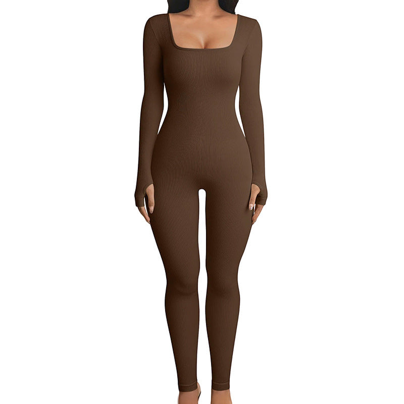 Seamless Long Sleeve Shapewear Jumpsuit